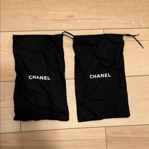 CHANEL Black Dust Bags Set